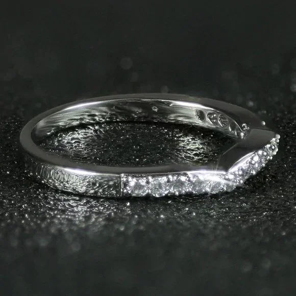 *NEW 18K White Gold Princess Cut Diamond 3PC Ring - Picture 15 of 15